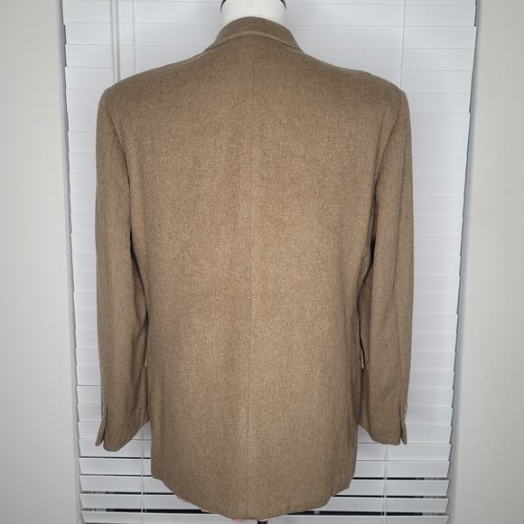 Vtg Size 38R Emanuel Ungaro Covarra Cashmere Wool Blazer Sportscoat Mocha Mousse - Picture 2 of 13